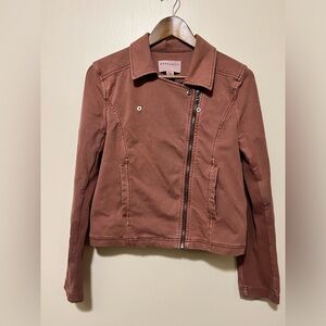 Marrakesh for Anthropology Moto jacket, Brown, Size medium